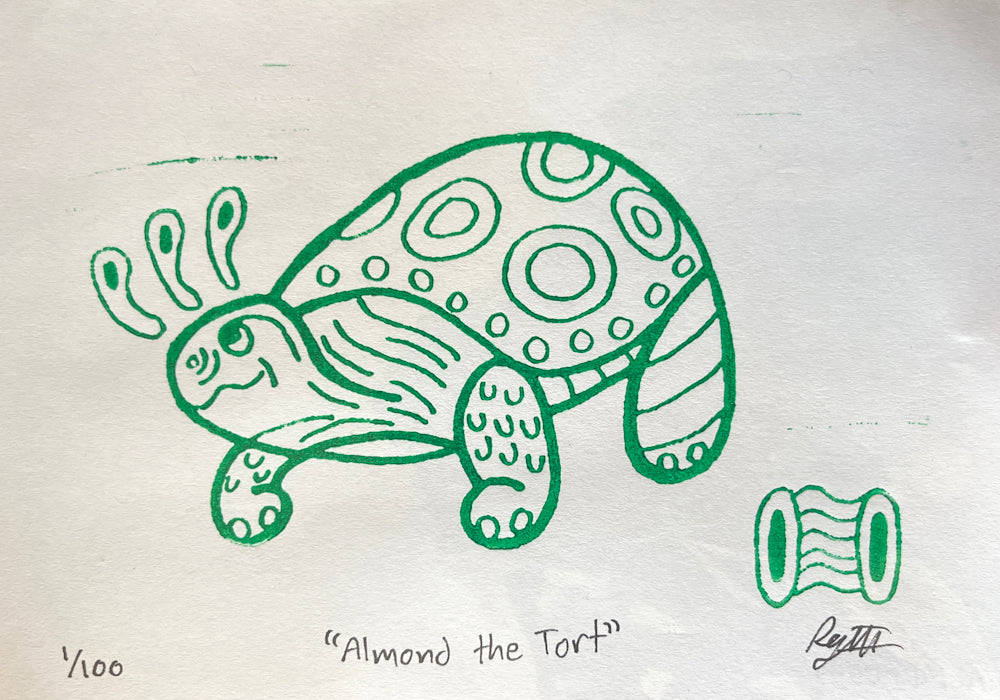 Almond the Tort (5" x 7")