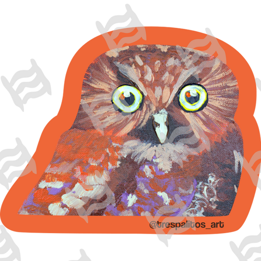Cinnabar Boobooook (2.5” Sticker)