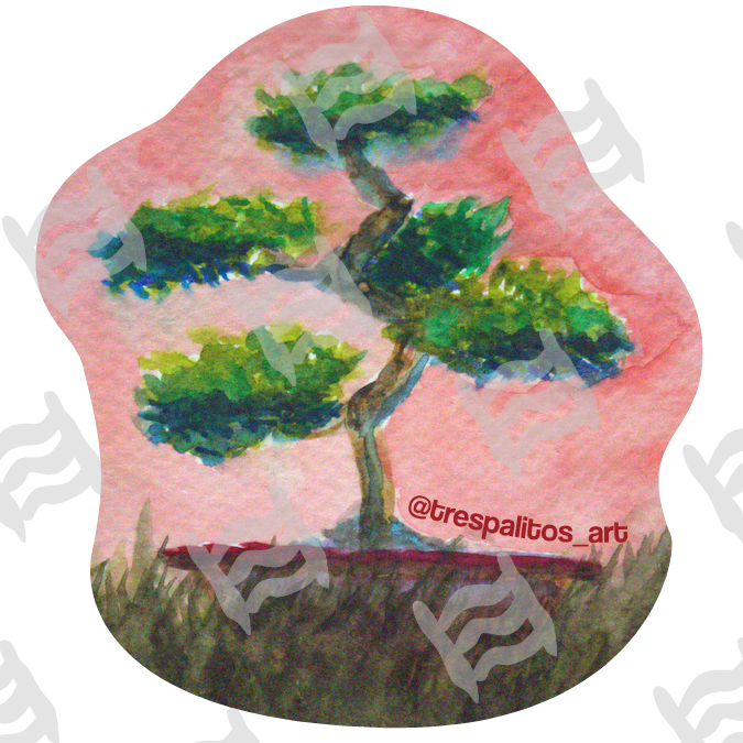 Happy Little Tree #1 (2” Sticker)