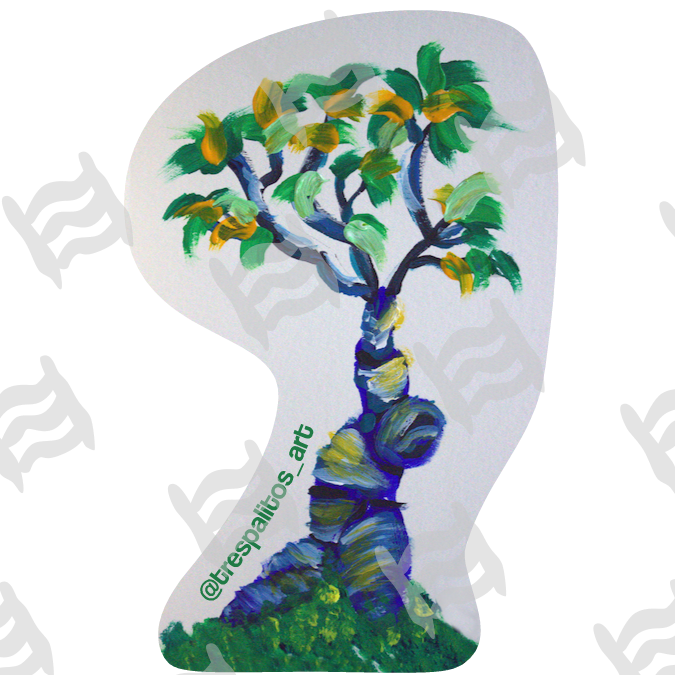 Happy Little Tree #3 (2” Sticker)