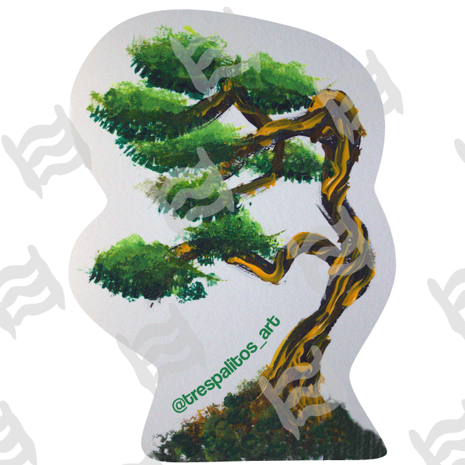 Happy Little Tree #4 (2” Sticker)