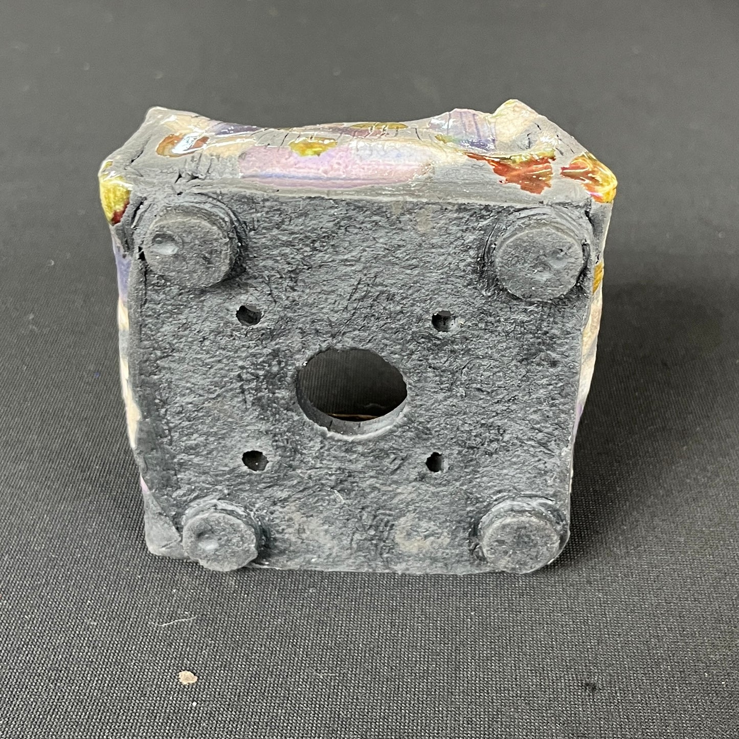 Raku Succulent/Bonsai Pot #7 (No Plant)