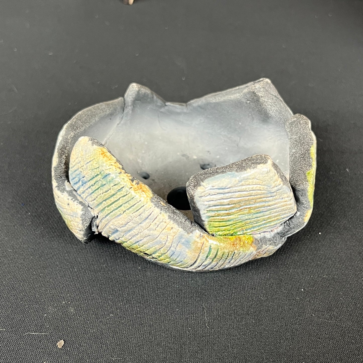 Raku Succulent/Bonsai Pot #8 (No Plant)