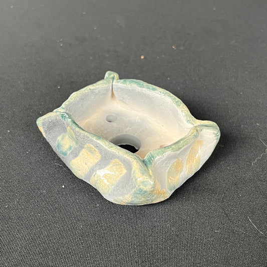 Raku Succulent/Bonsai Pot #14 (Planted)