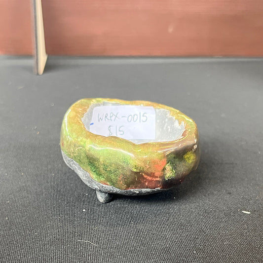 Raku Succulent/Bonsai Pot #15 (Planted)