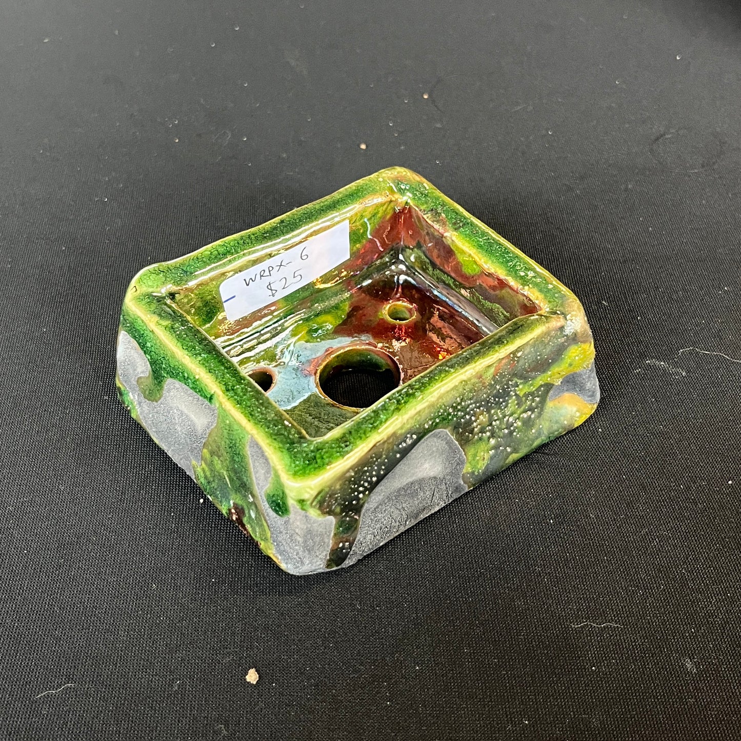 Raku Succulent/Bonsai Pot #6 (No Plant)