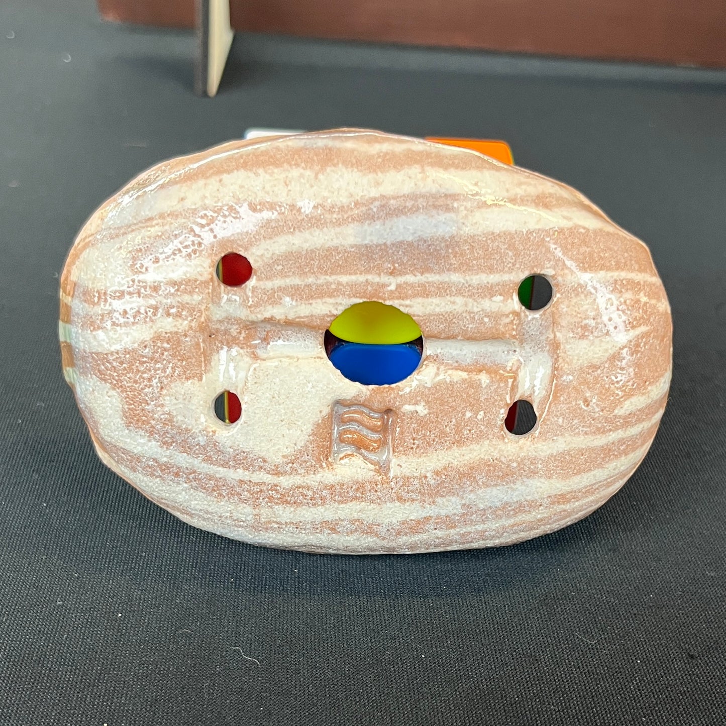 Raku Succulent/Bonsai Pot #9 (Planted)